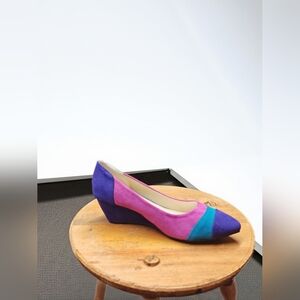 BAMBOO Multicolor Wedge Shoes